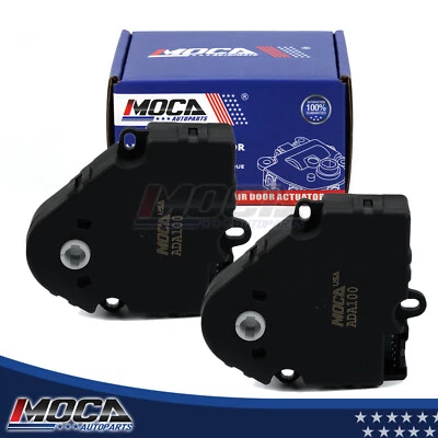 Actuador de puerta de mezcla de aire HVAC de 2 piezas para Chevrolet GMC Cadillac Savana Mack 604-100 Foto 1 de 4