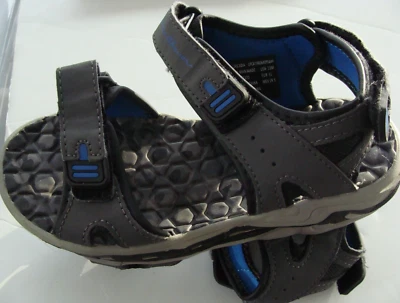 Серые/черные/синие сандалии Eddie Bauer для мальчиков молодежный размер 13 М мраморная стелька - Изображение 1 из 4