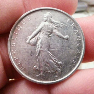 1964 5 Francs .835 Silver - Picture 1 of 2