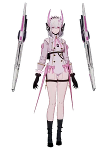 Calcomanía de anime resistente a la intemperie Liv Lux Punishing: Gray Raven 6" para automóvil - Imagen 1 de 1