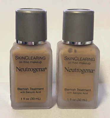 Neutrogena SkinClearing Oil-Free Makeup, Blemish Treatment, 90 Copper Sand, 2 PK - Image 1 of 4