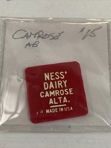 Token, Ness Dairy Camrose Alberta 1 Pint Milk Plastic Coin Token P24 - Picture 1 of 4