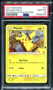 Pikachu 25/25 PSA 10 Pokemon Mcdonalds 25th Anniversary English Holo - Picture 1 of 2