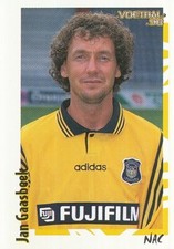 219 JAN GAASBEEK # NETHERLANDS NAC.BREDA STICKER SANDWICHES VOETBAL 98