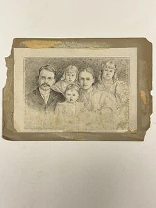 Orig. Pittsburgh Newspaper Illustration Rev. W.O. Elterich & Family Missionary - Picture 1 of 12