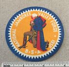 Vintage 1950 NATIONAL JAMBOREE Boy Scout Canvas Badge PATCH Valley Forge Camp