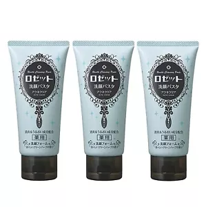 Rosette Japan Akne Klar Gesichtspeeling Paste 3er Set 120g Tuben: Blau - Bild 1 von 2