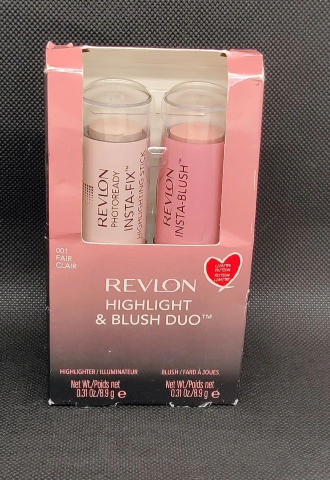 Revlon Highlight & Blush Duo 001 Fair 0.31oz ea NIB - Image 1 of 3
