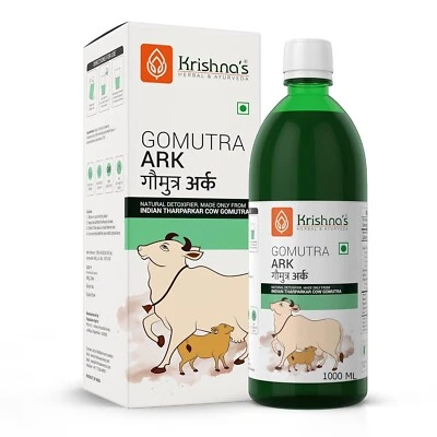 KRISHNA'S HERBAL & AYURVEDA Desi Cow Gomutra Ark Natural Detoxifier 1000ml