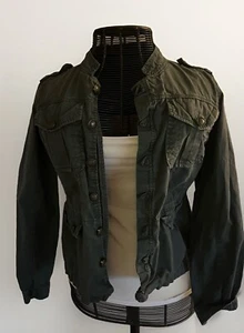 CHAQUETA UTILITARIA MAURICES Mujer Gris Caqui Talla M - Imagen 1 de 8