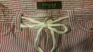 Pantalones cortos para mujer Lee remachados rojos blancos y azules - Imagen 1 de 5