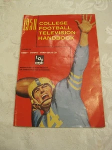 Vintage Ephemera 1958 College Football Fernsehen Handbuch 1959 Buick Werbung - Bild 1 von 7