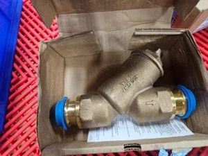 New Apollo YB-K114PRLF Bronze Y-Strainer 1-1/4" Quick Press Connect - Picture 1 of 2