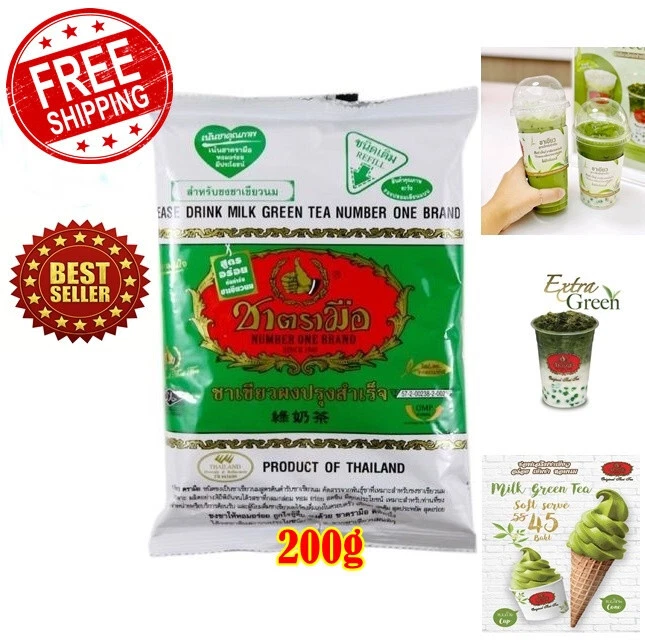 Tea Green Thai Chatramue BRAND Mix Number One Original Milk Hot Cold Drink 200g