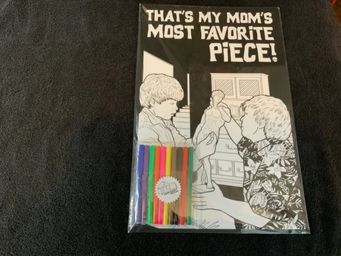 Super Secret Fun Club - The Goonies “MOM’S MOST FAVORITE PIECE pin & color book Cover