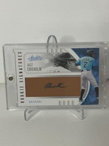 JAZZ CHISHOLM 2021 ABSOLUTE BASEBALL ROOKIE SIGNATURES AUTO RC 42/99