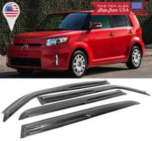 3D Tape on 4 Pcs Window Visor Vent Rain Wind Guard Shade Fit 08-15 Scion XB - Picture 1 of 3