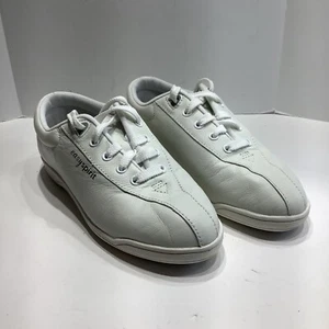 Easy Spirit - Esapi #14360214 weiße Schnürschuhe Leder Sneaker Größe 6,5AA Exc - Bild 1 von 7