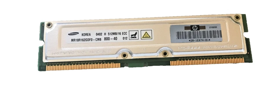 HP SAMSUNG 512MB 16ECC Alphaserver Memory ES4720-1E87A-01, MR18R162GDF0-CM8 - Image 1 of 1