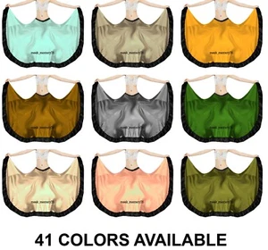 Tribal Flared Dance Belly Dance Satin 16 Yard with Frill Flamincita Skirt S61 - Picture 1 of 45