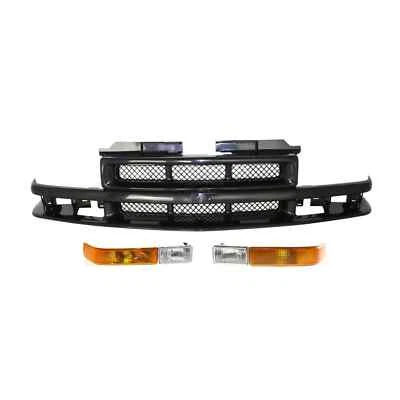 Chevrolet Blazer 2001-2005 / S10 1998-03 Kit de rejilla con luces de giro | 3 piezas Foto 1 de 4