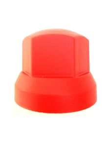 60x Rot Radmutterkappen Ø32 mm  Radmutterabdeckung Radmutterschutz Kappe LKW     - Bild 1 von 7