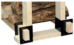 Panacea 15211 Metal 4 Piece "Build Your Own" 2" x 4" Firewood Log Rack Brackets - Picture 1 of 1
