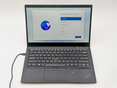 Lenovo ThinkPad X1 Carbono 6ta Generación 14" FHD Táctil I7-8650U 512GB SSD 16GB W11P Foto 1 de 4