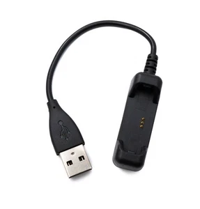 SYSTEM-S USB 2.0 Cable 10 CM Charging Cable for Fitbit Flex 2 Smartwach IN Black - Zdjęcie 1 z 4