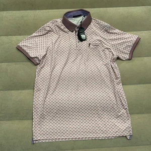 Greyson Golf Poloshirt Herren XL Pink Print Muster  - Bild 1 von 6
