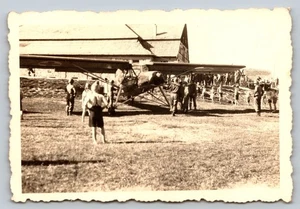 Snapshot b&w WWII Asisbiz Fieseler F1 156 Storch Fieseler for SHORT TAKEOFFS - Picture 1 of 2