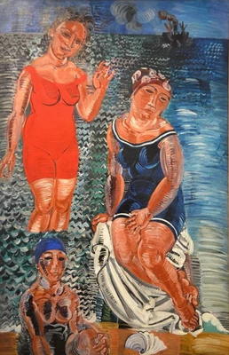 Raoul Dufy Los tres bañistas: impresión artística giclée de calidad de archivo 1919 Foto 1 de 2