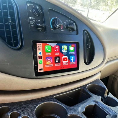 For 1998-2008 Ford E150 E250 E350 Super Duty Carplay Car Radio Stereo Android 15 - Image 1 of 4