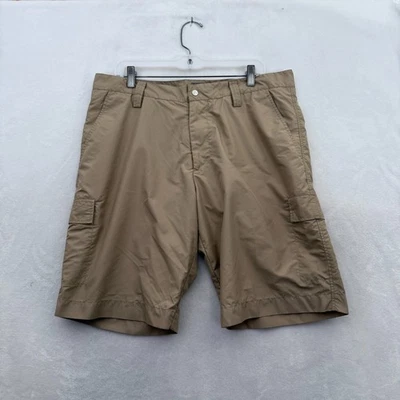 J Lindeberg Shorts Mens 36 Beige Golf Performance Cargo Pocket Lightweight - Image 1 of 4