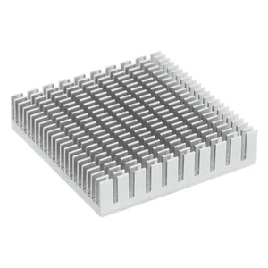 Heatsink 50x50x11mm Aluminum Heat Sink with Thermal Blue Sticker White - Zdjęcie 1 z 6