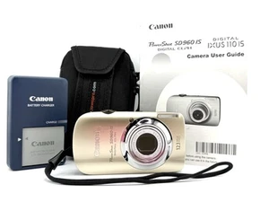 Canon PowerShot ELPH SD960 IS Digital Camera GOLD 12.1MP Tested - Picture 1 of 11