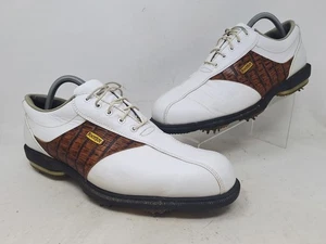 Footjoy FJ Dryjoys Tours Herren Golfschuhe 53570 weiß braun Eidechse 9,5 M - Bild 1 von 9