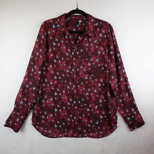 Blusa Patriótica Kut From The Kloth Mujer Grande Roja Blanca Azul Estrellas Botón EE. UU. - Imagen 1 de 13