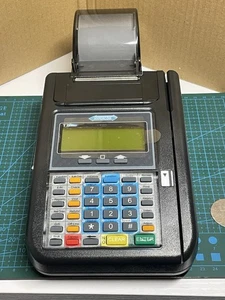 Hypercom T7 Plus Credit Card Machine Terminal w/ Power Cable & Paper Roll As-Is - Picture 1 of 17