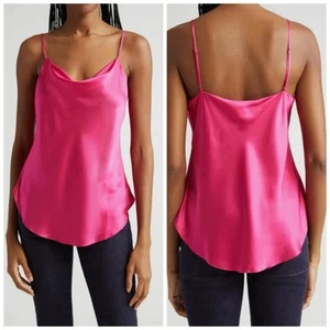 CINQ A SEPT Sz 8 M Pink Marta Silk Cami Top - Picture 1 of 11