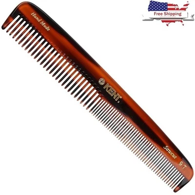 Handmade Facial Hair Comb Fine Wide Teeth Cellulose Acetate Grooming Tool New - Image 1 of 4
