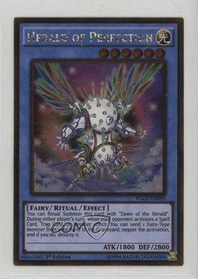 Herald of Perfection 1st Ed. YuGiOh Premium Gold: Return the Bling #PGL2-EN085 - Image 1 of 2