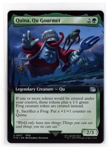 Arte extendido sin lámina MTG FIN Quina, Qu Gourmet #471 - Imagen 1 de 2