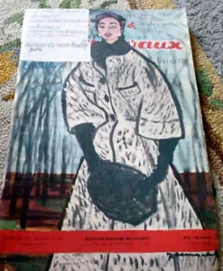 DE COLECCIÓN DÉCADA DE 1950 PARÍS DISEÑADOR MODA PATRÓN DE COSTURA REVISTA ARTESANAL Modes et Travaux - Imagen 1 de 5