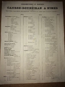 GARD. HERBORISTERIES ET ESSENCES À NIMES, FIN XIXÈME. - Imagen 1 de 2