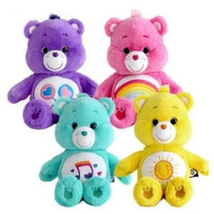 Care Bear Bear Official Licensed Plush MInt Pink Purple Yellow Care Bears 27cm - Picture 1 of 4