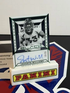 2024 Panini Black Javonte Williams #sss-jws Smoke Show Auto On Card Broncos /25 - Picture 1 of 2