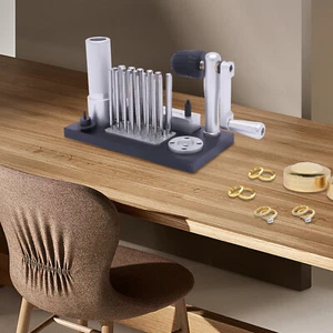 Jump Ring Maker Wire Drawing Machine With Cutter&20 Mandrels Sizes Jewelry Tool - Picture 1 of 13