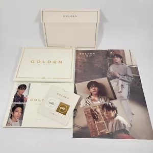 BTS JUNGKOOK JK Gold Solid White Version All Inclusions Photocards PC Poster 1B - Picture 1 of 18