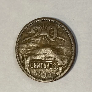 1944 20 Centavos Coin Estados Unidos Mexicanos - Picture 1 of 8